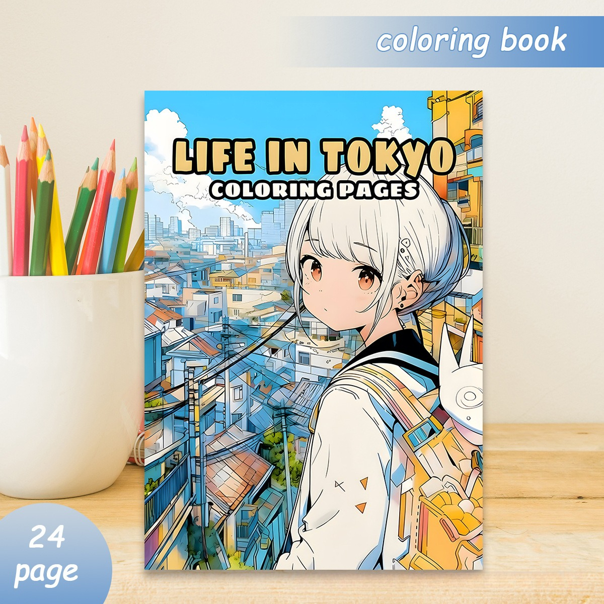 Life in Tokyo Coloring Book 24 - Japanese Lifestyle Books 리뷰 및 가격