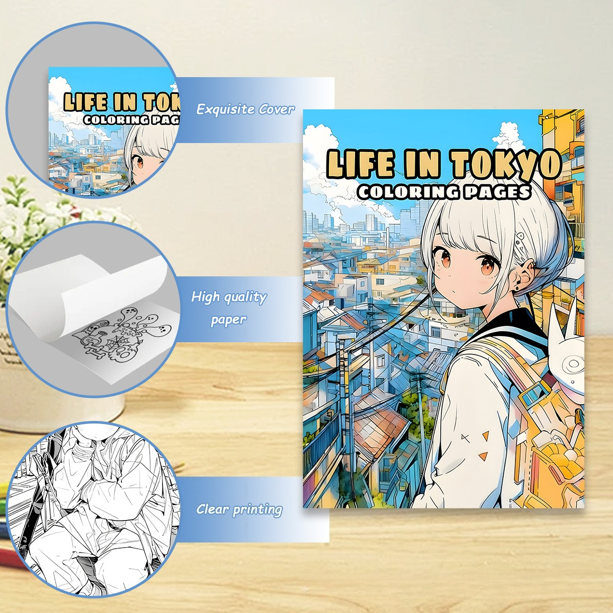 Life in Tokyo Coloring Book 24 - Japanese Lifestyle Books 리뷰 및 가격