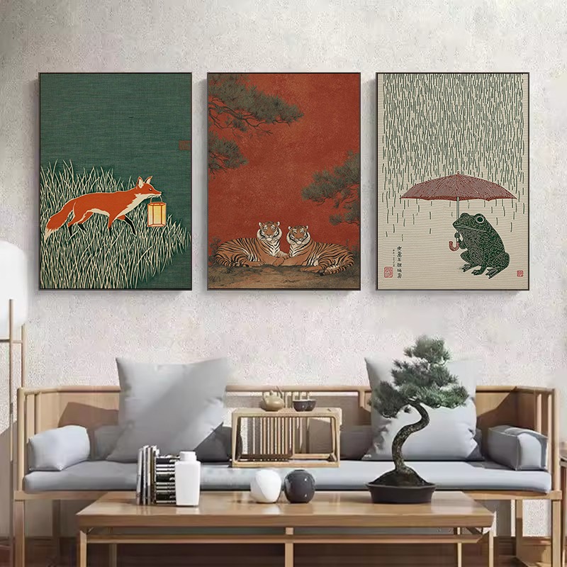 Vintage Japanese Style Illustr - Japanese Lifestyle Home 리뷰 및 가격