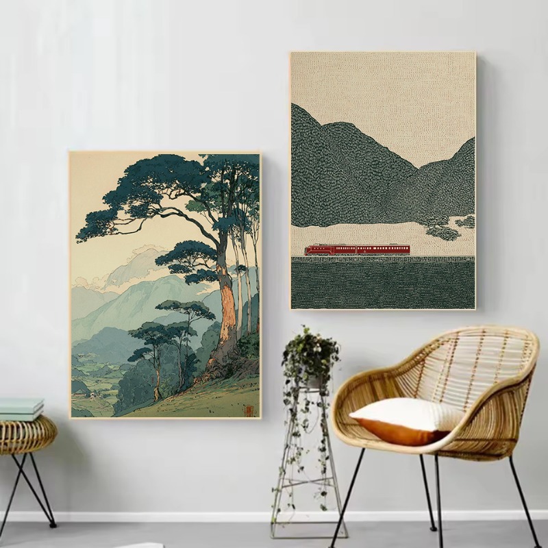 Vintage Japanese Style Illustr - Japanese Lifestyle Home 리뷰 및 가격