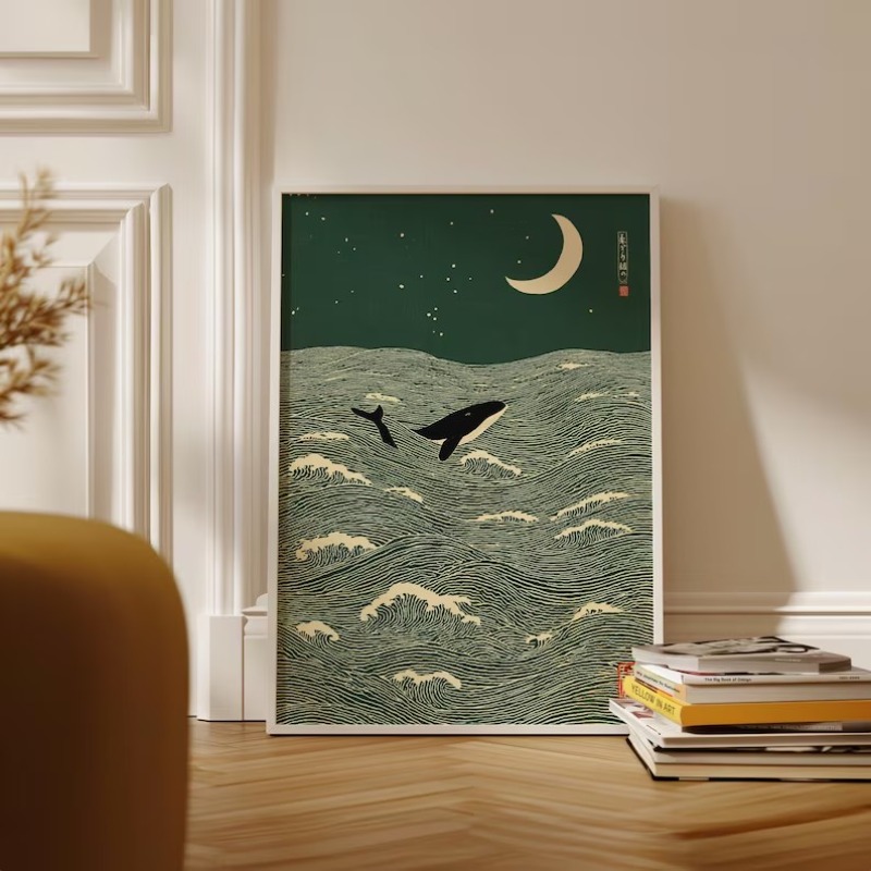 Vintage Japanese Style Illustr - Japanese Lifestyle Home 리뷰 및 가격