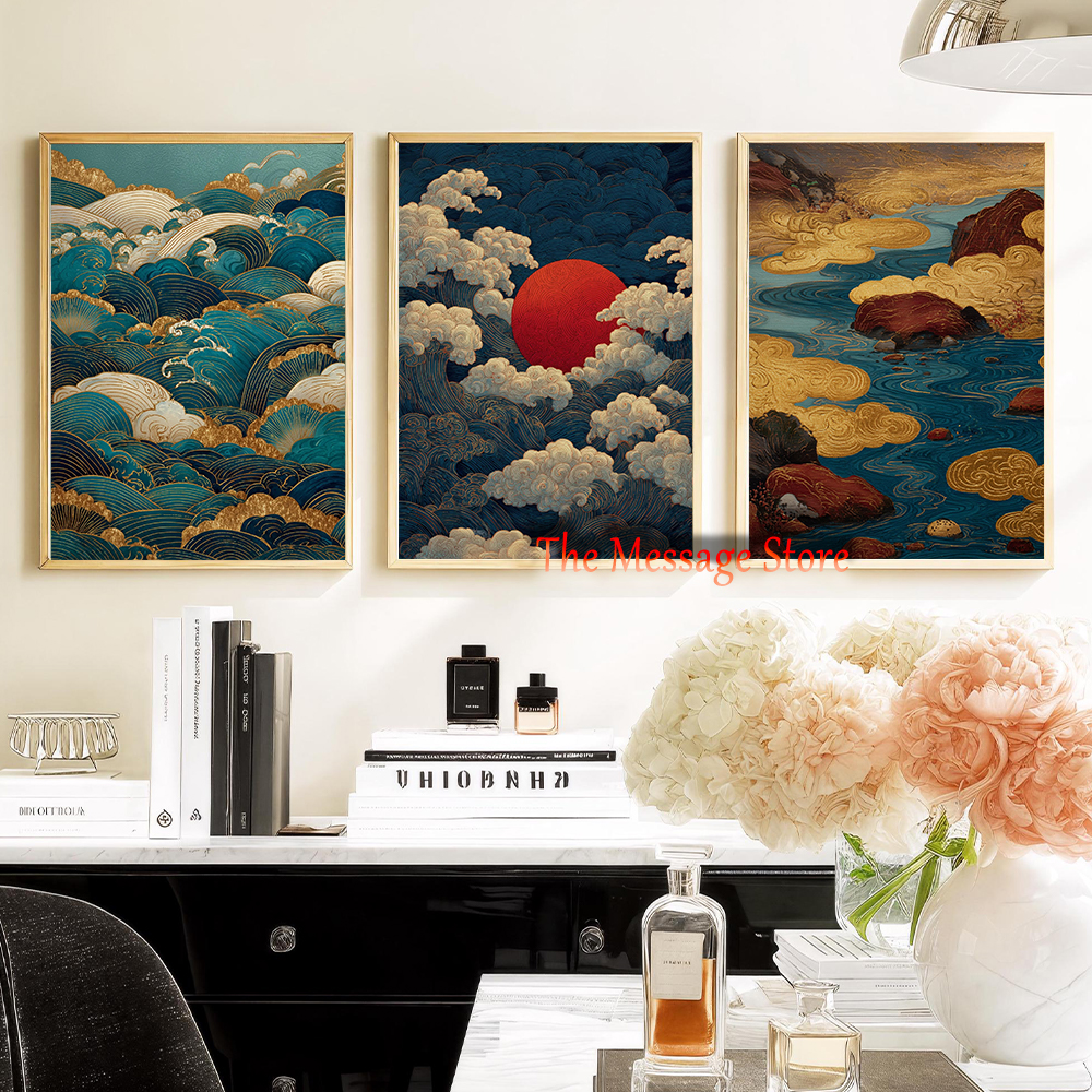 Japanese Landscape Abstract Go - Japanese Lifestyle Home 리뷰 및 가격